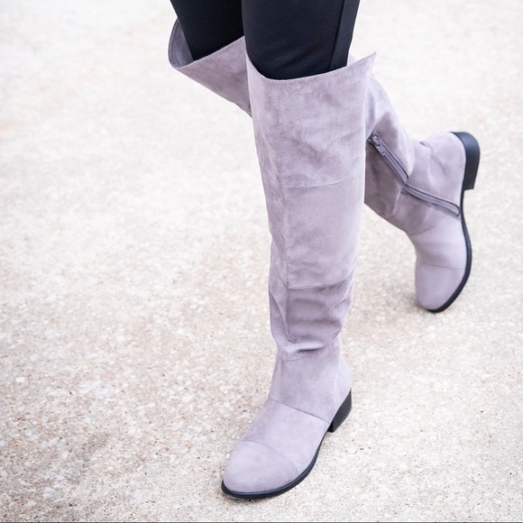 grey booties payless